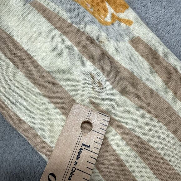 Anthropologie Sparrow Cardigan Women’s Small Cream Cotton Floral Striped Boho - Picture 6 of 10